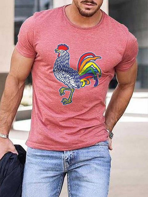 Men's Rainbow Cocky Gay T-Shirt