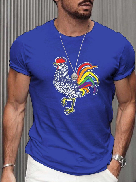 Men's Rainbow Cocky Gay T-Shirt