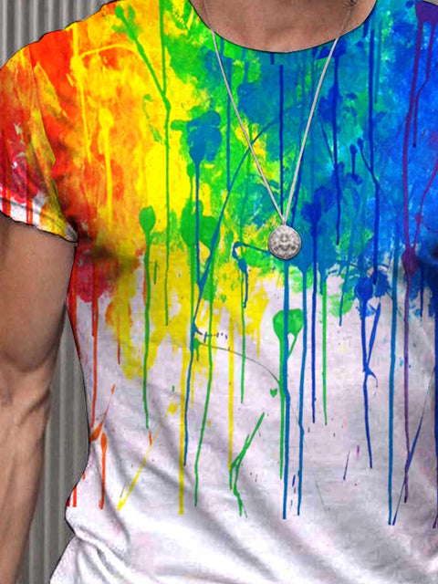 Men's Rainbow Stripe T-Shirt