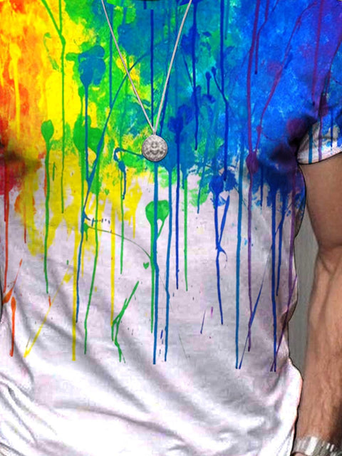 Men's Rainbow Stripe T-Shirt