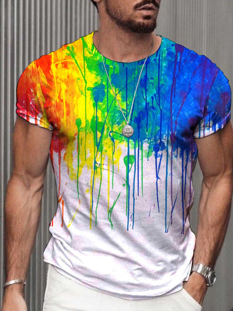 Men's Rainbow Stripe T-Shirt