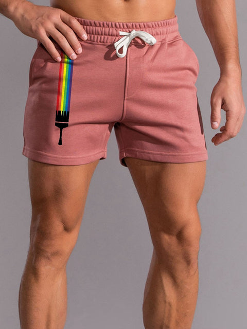 Men's Rainbow LGBT Casual Shorts