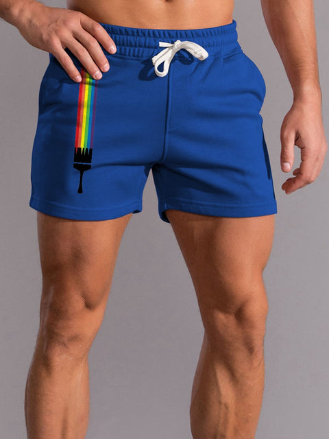 Men's Rainbow LGBT Casual Shorts