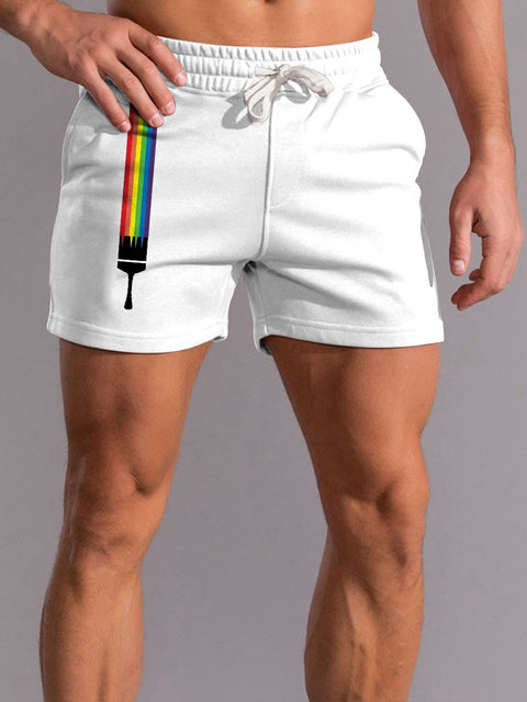 Men's Rainbow LGBT Casual Shorts