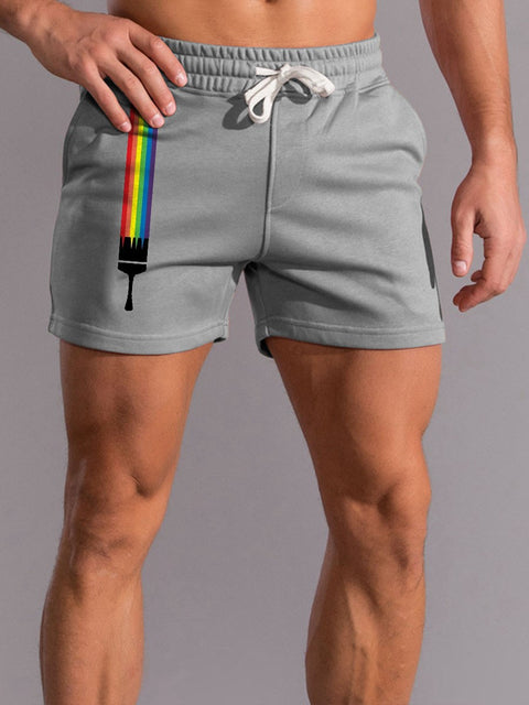 Men's Rainbow LGBT Casual Shorts