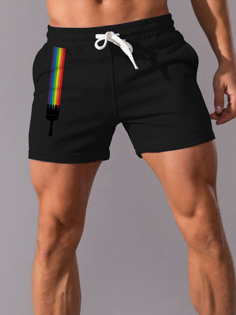 Men's Rainbow LGBT Casual Shorts