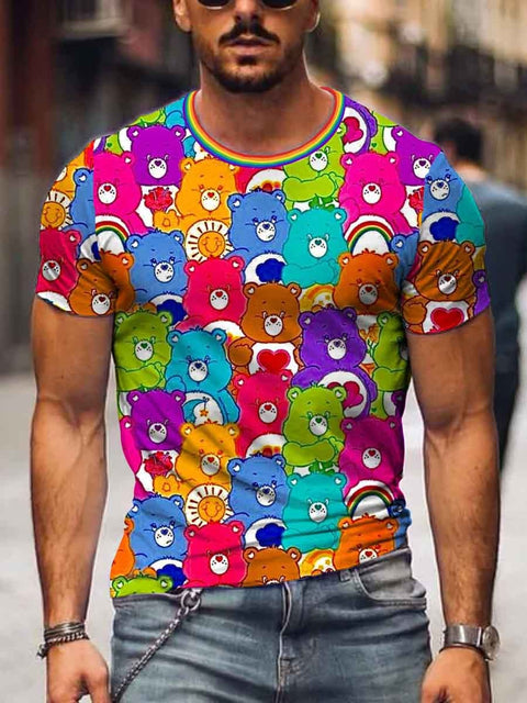 Men's Rainbow Bears Pride LGBT T-Shirt