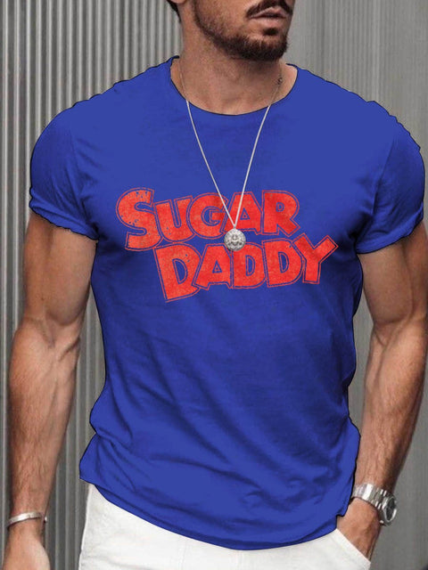 Men's Sugar Daddy Pride Casual Print T-Shirt
