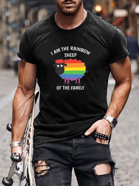 Men's I'm The Rainbow Sheep of The Family Casual T-Shirt