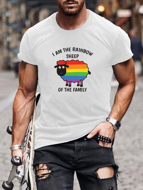 Men's I'm The Rainbow Sheep of The Family Casual T-Shirt