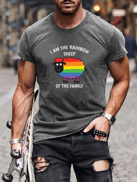 Men's I'm The Rainbow Sheep of The Family Casual T-Shirt