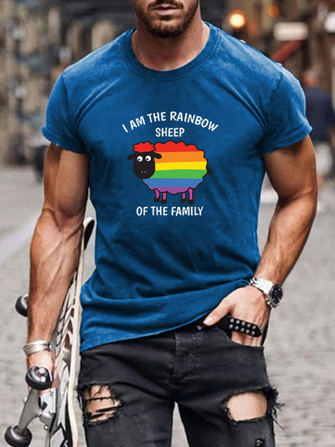 Men's I'm The Rainbow Sheep of The Family Casual T-Shirt