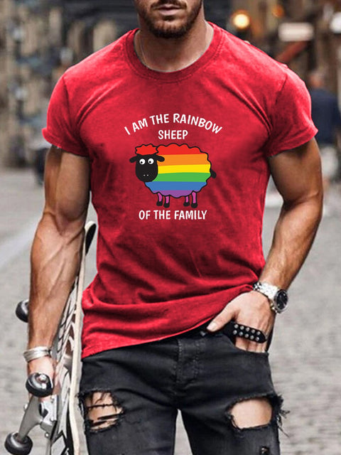 Men's I'm The Rainbow Sheep of The Family Casual T-Shirt