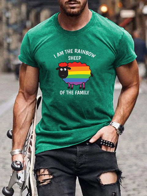 Men's I'm The Rainbow Sheep of The Family Casual T-Shirt