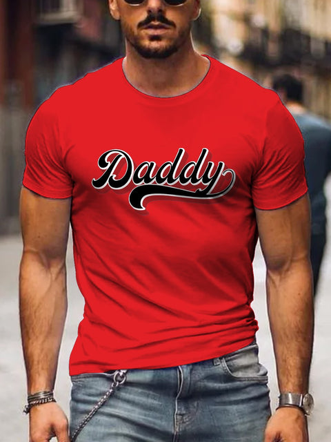 Men's LGBT Daddy Gay Casual Print T-Shirt