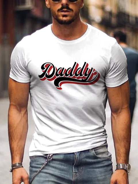 Men's LGBT Daddy Gay Casual Print T-Shirt