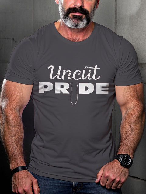 Men's LGBT Uncut Pride Casual Print T-shirt