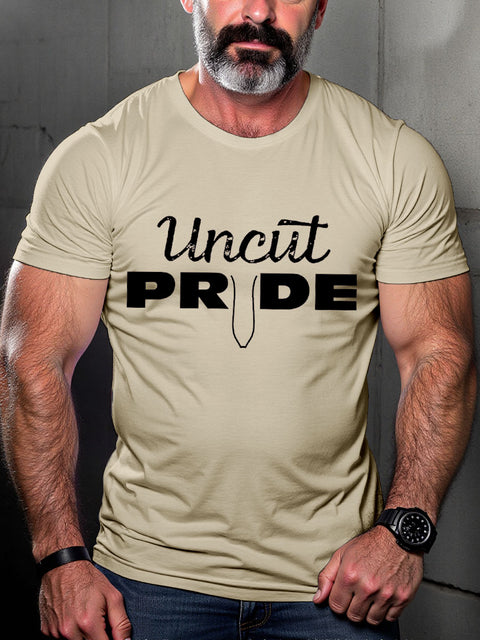Men's LGBT Uncut Pride Casual Print T-shirt