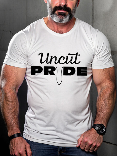 Men's LGBT Uncut Pride Casual Print T-shirt
