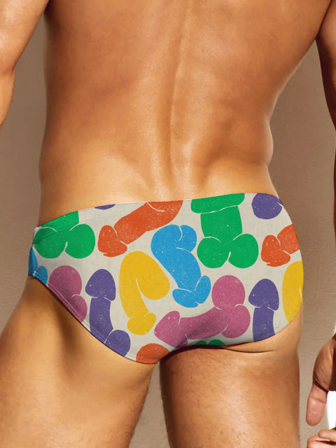 Men's LGBT Pride Gay Wicked Dick Art Print Underwear