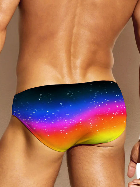 Men's LGBT Pride Gay Rainbow Gradient Art Print Underwear