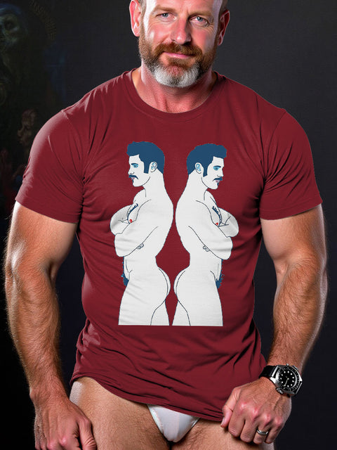 LGBT Gay Pride Separate Art Casual Print T-shirt