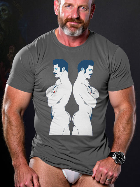 LGBT Gay Pride Separate Art Casual Print T-shirt