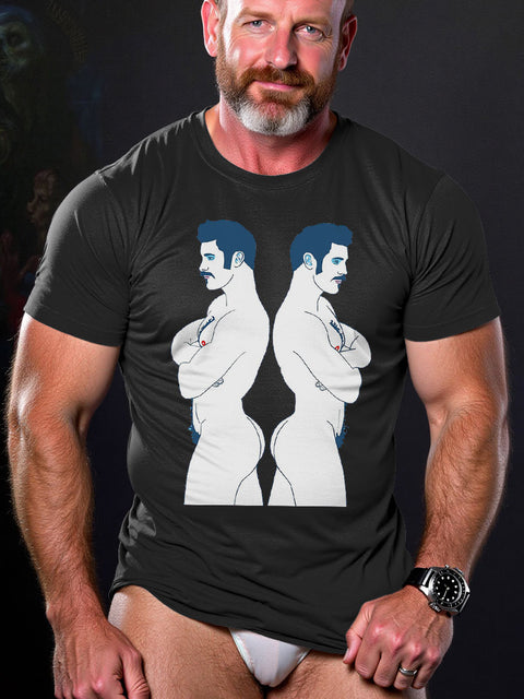 LGBT Gay Pride Separate Art Casual Print T-shirt
