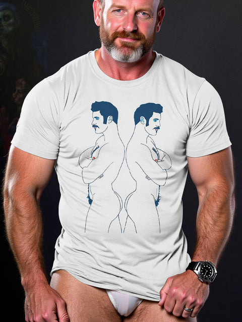 LGBT Gay Pride Separate Art Casual Print T-shirt