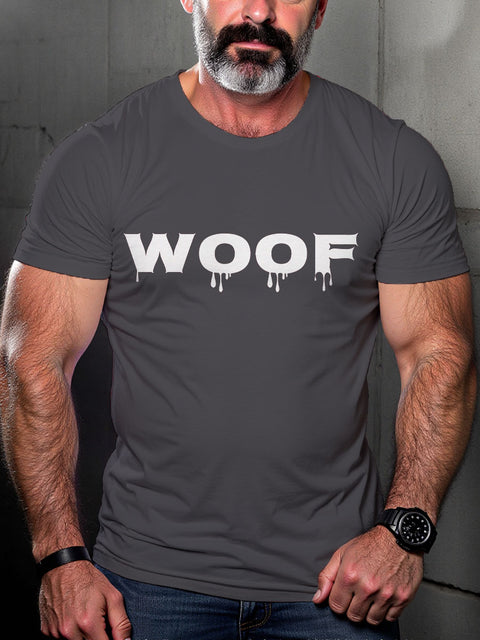 LGBT Gay Pride Hairy Bear Woof Art Casual Print T-shirt