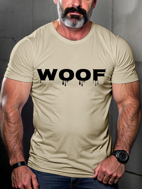 LGBT Gay Pride Hairy Bear Woof Art Casual Print T-shirt