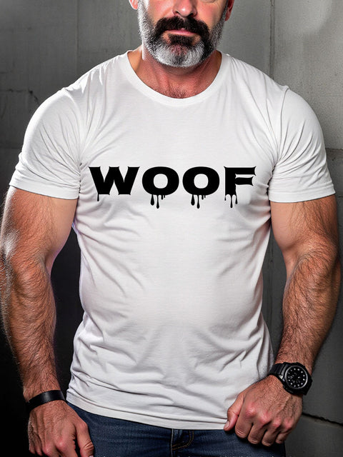 LGBT Gay Pride Hairy Bear Woof Art Casual Print T-shirt