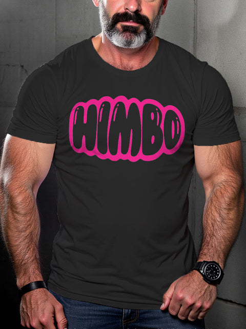 LGBT Gay Pride Himbo Pink Art Casual Print T-shirt