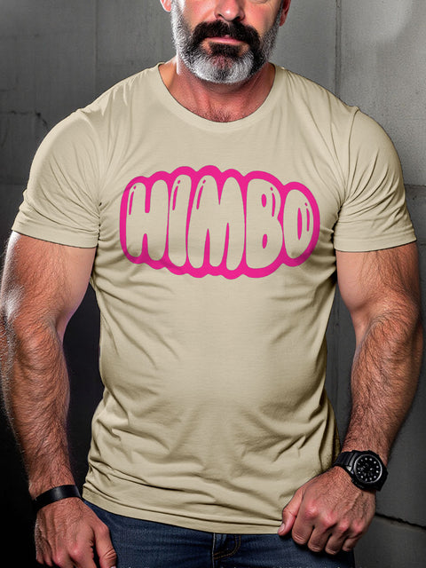 LGBT Gay Pride Himbo Pink Art Casual Print T-shirt
