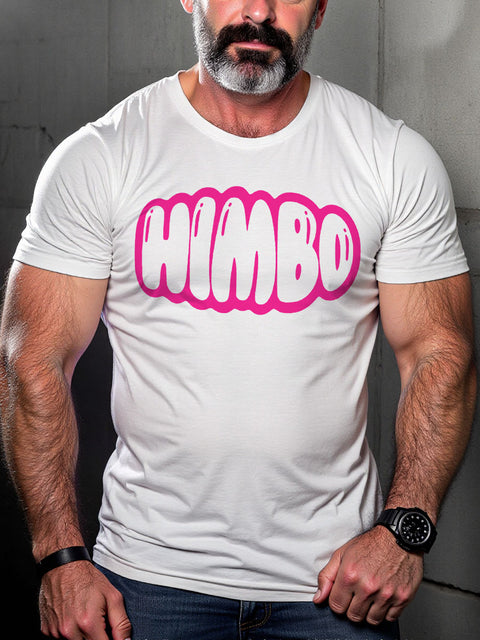 LGBT Gay Pride Himbo Pink Art Casual Print T-shirt