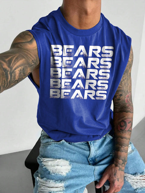 Men's LGBT Gay Bear Pride Shirt To Let Everyone Know Who You Are! Print Casual Wide Shoulder Vest