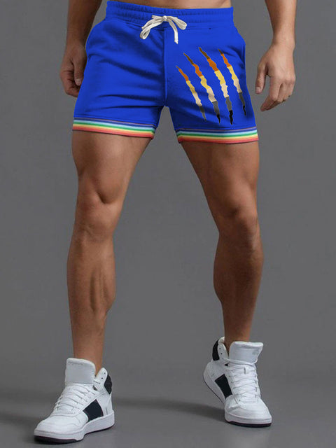 Men's Gay Bear Claw Paw Casual Print Beach Shorts