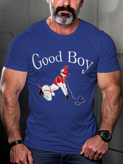 Good Boy Gay Pride Month Art Casual Print T-shirt