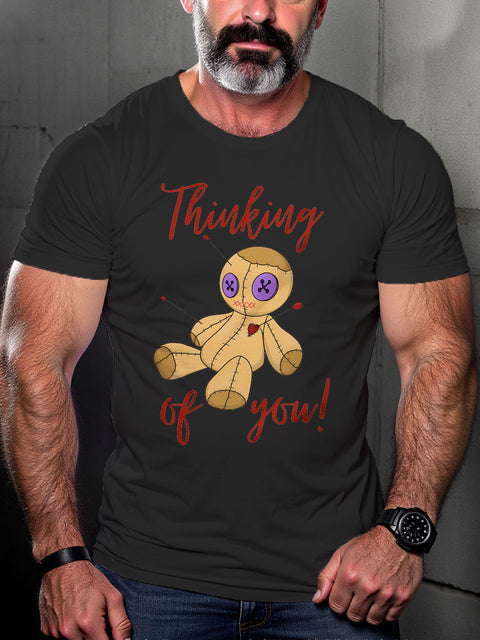 LGBT Gay Pride Thinking of You Print Casual T-shirt