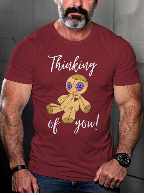 LGBT Gay Pride Thinking of You Print Casual T-shirt