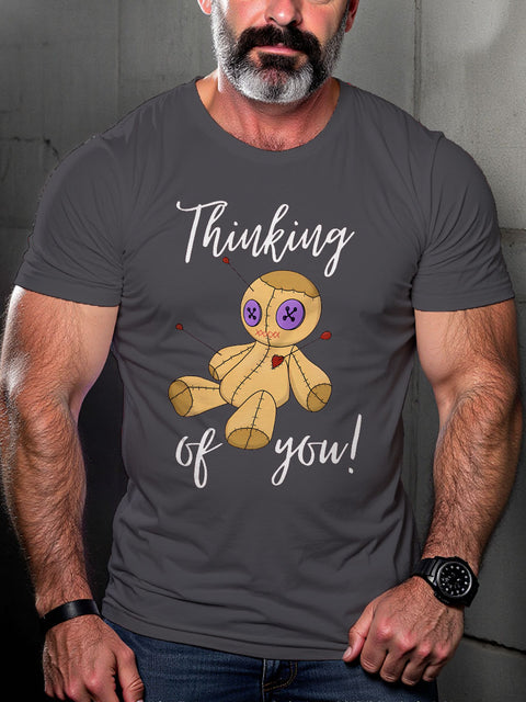 LGBT Gay Pride Thinking of You Print Casual T-shirt