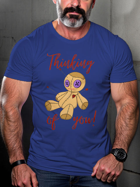 LGBT Gay Pride Thinking of You Print Casual T-shirt