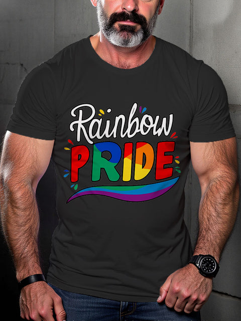 LGBT Gay Pride Rainbow Rainbow Pride Print Casual T-shirt
