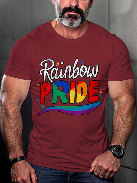 LGBT Gay Pride Rainbow Rainbow Pride Print Casual T-shirt
