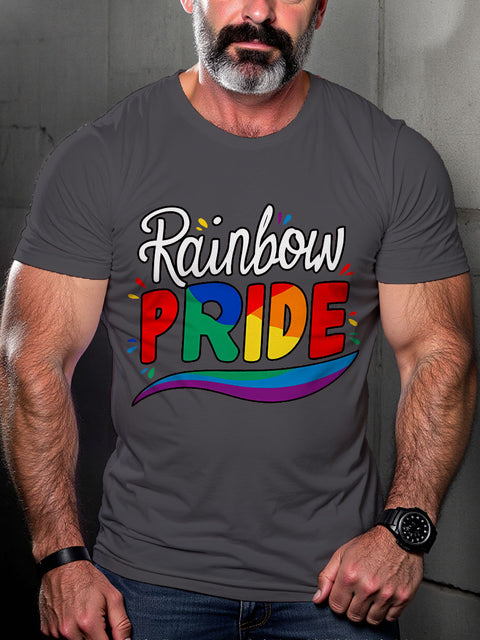LGBT Gay Pride Rainbow Rainbow Pride Print Casual T-shirt