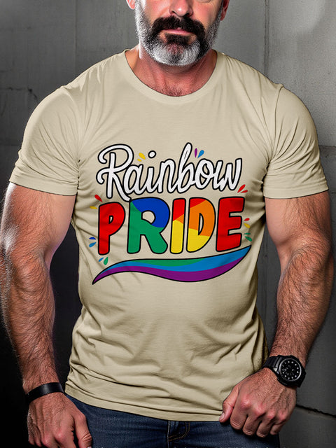 LGBT Gay Pride Rainbow Rainbow Pride Print Casual T-shirt