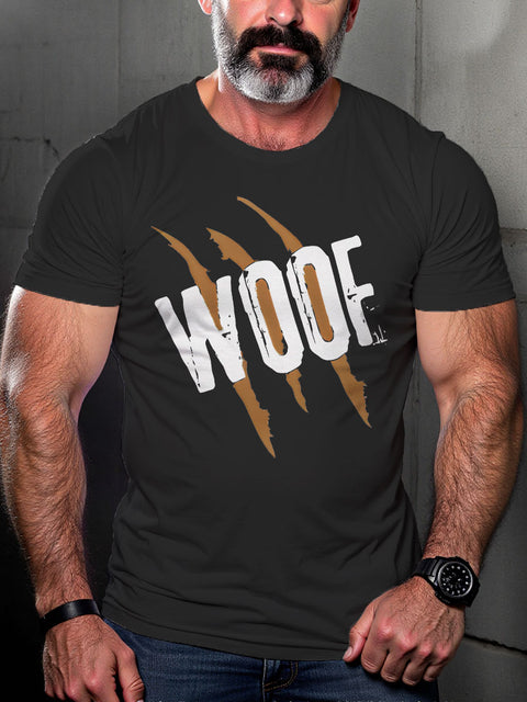 LGBT Gay Bear Woof Brown Slash Bear Pride Pride Print Casual T-shirt