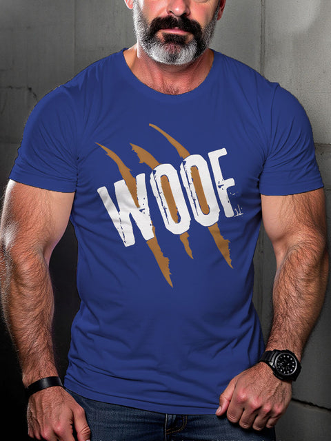 LGBT Gay Bear Woof Brown Slash Bear Pride Pride Print Casual T-shirt
