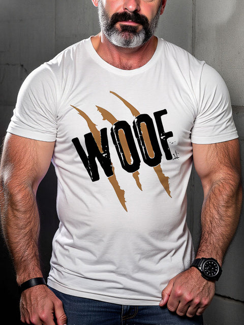 LGBT Gay Bear Woof Brown Slash Bear Pride Pride Print Casual T-shirt