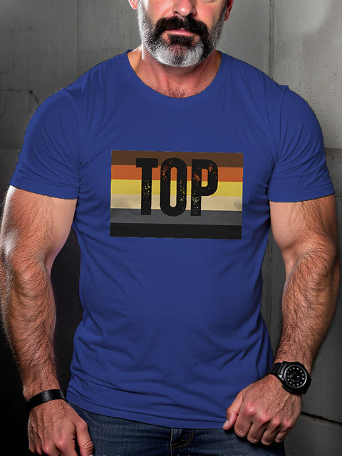 LGBT Gay Bear Seven Playful Bears Pride Print Casual T-shirt